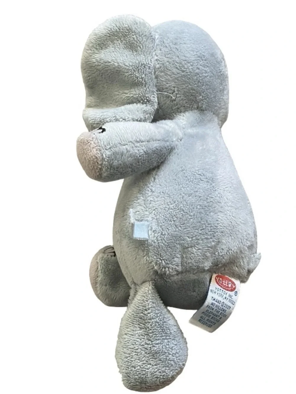 Yottoy Gerald Elephant Mo Willems Plush Toy 10" 2007 Gray/Blue Stuffed Animal - Picture 3 of 6